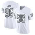 Las Vegas #96 Jonah Player Football V Neck Short Sleeve White Jersey Laulu For Men Youth Women Gift