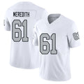 Las Vegas #61 Jordan Player Football V Neck Short Sleeve White Jersey Meredith For Men Youth Women Gift