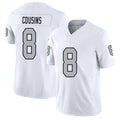 Las Vegas #8 Kirk Player Football V Neck Short Sleeve White Jersey Cousins For Men Youth Women Gift