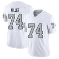 Las Vegas #74 Kolton Player Football V Neck Short Sleeve White Jersey Miller For Men Youth Women Gift