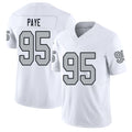 Las Vegas #95 Kwity Player Football V Neck Short Sleeve White Jersey Paye For Men Youth Women Gift
