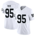 Las Vegas #95 Kwity Player Football V Neck Short Sleeve White Jersey Paye For Men Youth Women Gift