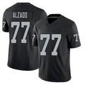 Las Vegas #77 Alzado Player Football V Neck Short Sleeve Balck Jersey Lyle For Men Youth Women Gift