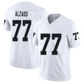 Las Vegas #77 Lyle Player Football V Neck Short Sleeve White Jersey Alzado For Men Youth Women Gift