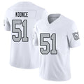 Las Vegas #51 Malcolm Player Football V Neck Short Sleeve White Jersey Koonce For Men Youth Women Gift