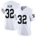 Las Vegas #32 Allen Player Football V Neck Short Sleeve White Jersey Marcus For Men Youth Women Gift