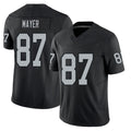Las Vegas #87 Michael Player Football V Neck Short Sleeve Balck Jersey Mayer For Men Youth Women Gift