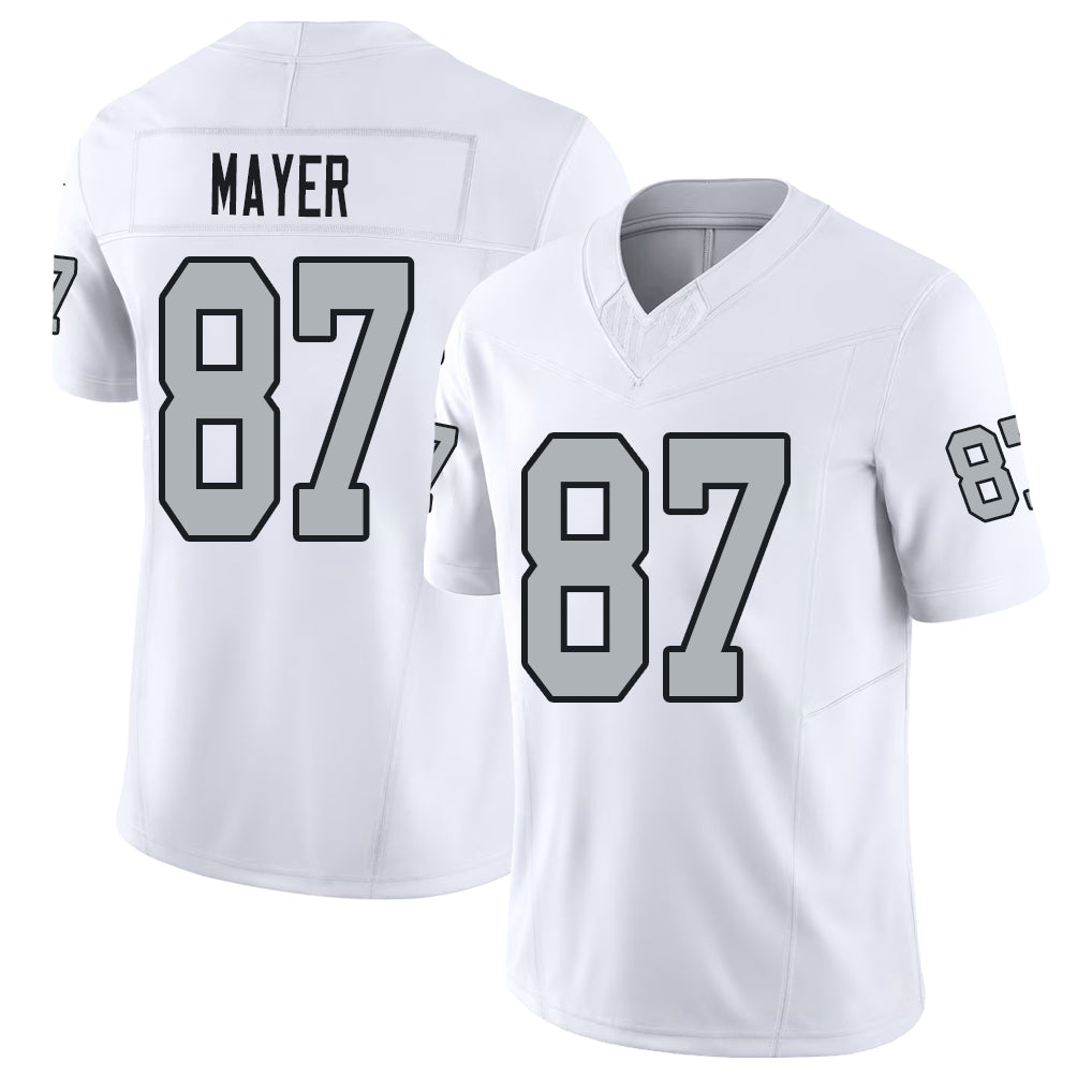 Las Vegas #87 Michael Player Football V Neck Short Sleeve White Jersey Mayer For Men Youth Women Gift
