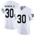 Las Vegas #30 Washington Jr. Player Football V Neck Short Sleeve White Jersey Mike For Men Youth Women Gift
