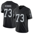 Las Vegas #73 Niklas Player Football V Neck Short Sleeve Balck Jersey Henning For Men Youth Women Gift