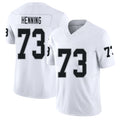 Las Vegas #73 Niklas Player Football V Neck Short Sleeve White Jersey Henning For Men Youth Women Gift