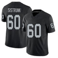 Las Vegas #60 Otis Player Football V Neck Short Sleeve Balck Jersey Sistrunk For Men Youth Women Gift
