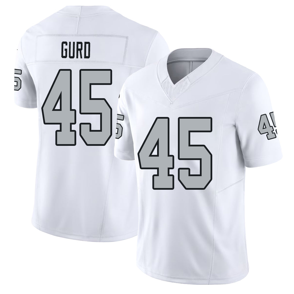 Las Vegas #45 Patrick Player Football V Neck Short Sleeve White Jersey Gurd For Men Youth Women Gift