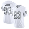 Las Vegas #93 Patrick Player Football V Neck Short Sleeve White Jersey Johnson For Men Youth Women Gift
