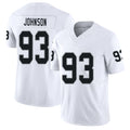 Las Vegas #93 Patrick Player Football V Neck Short Sleeve White Jersey Johnson For Men Youth Women Gift