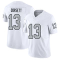 Las Vegas #13 Phillip Player Football V Neck Short Sleeve White Jersey Dorsett For Men Youth Women Gift