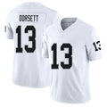 Las Vegas #13 Phillip Player Football V Neck Short Sleeve White Jersey Dorsett For Men Youth Women Gift