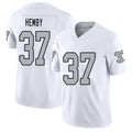 Las Vegas #37 Roman Player Football V Neck Short Sleeve White Jersey Hemby For Men Youth Women Gift