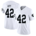 Las Vegas #42 Ronnie Player Football V Neck Short Sleeve White Jersey Lott For Men Youth Women Gift