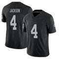 Las Vegas #4 Shedrick Player Football V Neck Short Sleeve Balck Jersey Jackson For Men Youth Women Gift