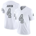 Las Vegas #4 Shedrick Player Football V Neck Short Sleeve White Jersey Jackson For Men Youth Women Gift