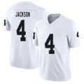 Las Vegas #4 Shedrick Player Football V Neck Short Sleeve White Jersey Jackson For Men Youth Women Gift