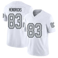 Las Vegas #83 Ted Player Football V Neck Short Sleeve White Jersey Hendricks For Men Youth Women Gift