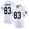 Las Vegas #83 Ted Player Football V Neck Short Sleeve White Jersey Hendricks For Men Youth Women Gift