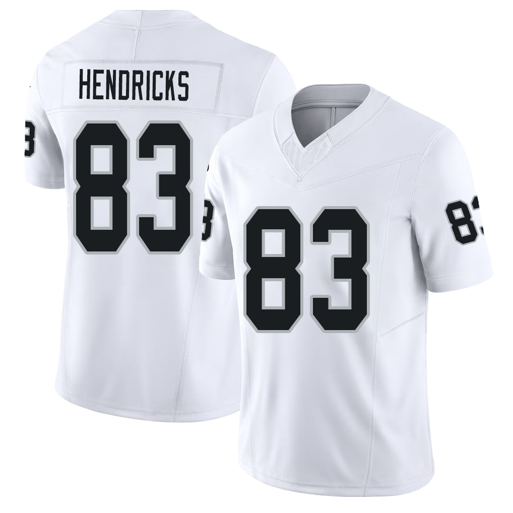 Las Vegas #83 Ted Player Football V Neck Short Sleeve White Jersey Hendricks For Men Youth Women Gift