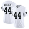 Las Vegas #44 Tommy Player Football V Neck Short Sleeve White Jersey Eichenberg For Men Youth Women Gift