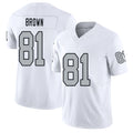 Las Vegas #81 Trent Player Football V Neck Short Sleeve White Jersey Brown For Men Youth Women Gift