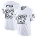 Las Vegas #27 Tristin Player Football V Neck Short Sleeve White Jersey McCollum For Men Youth Women Gift