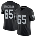 Las Vegas #65 Tyler Player Football V Neck Short Sleeve Balck Jersey Linderbaum For Men Youth Women Gift