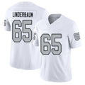 Las Vegas #65 Tyler Player Football V Neck Short Sleeve White Jersey Linderbaum For Men Youth Women Gift