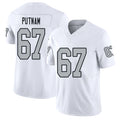 Las Vegas #67 Will Player Football V Neck Short Sleeve White Jersey Putnam For Men Youth Women Gift