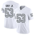 Las Vegas #53 Xavian Player Football V Neck Short Sleeve White Jersey Sorey Jr. For Men Youth Women Gift