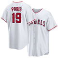 Los Angeles A #19 Paris Player Baseball Short Sleeve White Jersey Kyren For Men Women Youth Gift