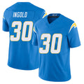Los Angeles C #30 Ingold Player Football V Neck Short Sleeve Blue Jersey Alec For Men Youth Women Gift
