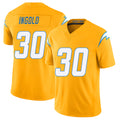 Los Angeles C #30 Ingold Player Football V Neck Short Sleeve Gold Jersey Alec For Men Youth Women Gift