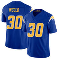 Los Angeles C #30 Ingold Player Football V Neck Short Sleeve Royal Jersey Alec For Men Youth Women Gift
