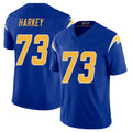 Los Angeles C #73 Harkey Player Football V Neck Short Sleeve Royal Jersey Alex For Men Youth Women Gift