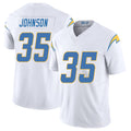 Los Angeles C #35 Johnson Player Football V Neck Short Sleeve White Jersey Amar For Men Youth Women Gift