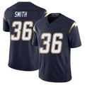 Los Angeles C #36 Smith Player Football V Neck Short Sleeve Navy Jersey Avery For Men Youth Women Gift