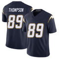 Los Angeles C #89 Thompson Player Football V Neck Short Sleeve Navy Jersey Brenen For Men Youth Women Gift