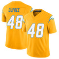 Los Angeles C #48 Dupree Player Football V Neck Short Sleeve Gold Jersey Bud For Men Youth Women Gift
