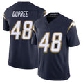 Los Angeles C #48 Dupree Player Football V Neck Short Sleeve Navy Jersey Bud For Men Youth Women Gift