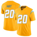 Los Angeles C #20 Hart Player Football V Neck Short Sleeve Gold Jersey Cam For Men Youth Women Gift