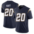 Los Angeles C #20 Hart Player Football V Neck Short Sleeve Navy Jersey Cam For Men Youth Women Gift