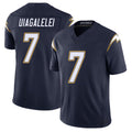 Los Angeles C #7 Uiagalelei Player Football V Neck Short Sleeve Navy Jersey DJ For Men Youth Women Gift