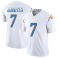 Los Angeles C #7 Uiagalelei Player Football V Neck Short Sleeve White Jersey DJ For Men Youth Women Gift